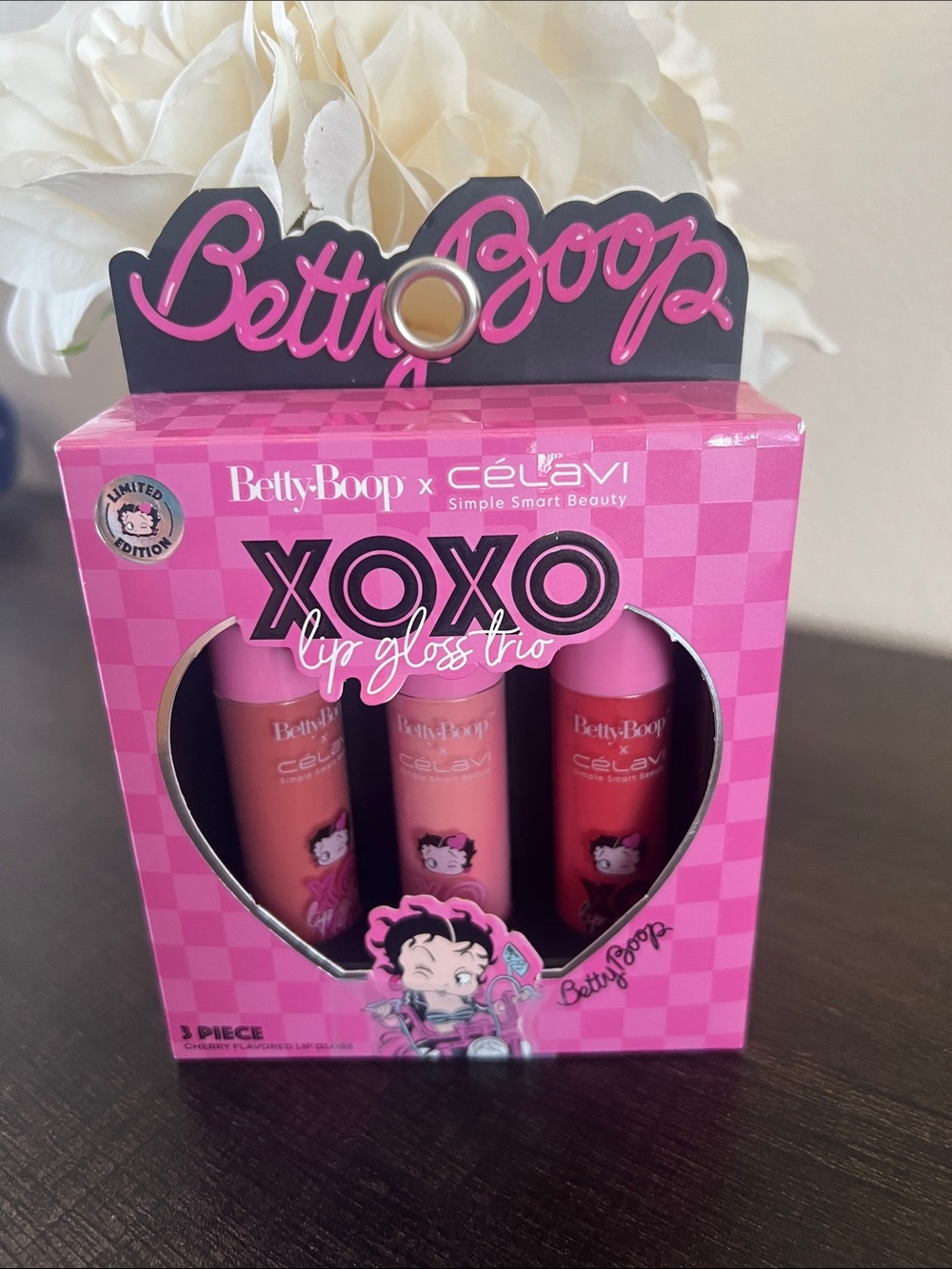 XOXO by XOXO Betty Boop Lip Gloss Set - Pink, Coral, Red